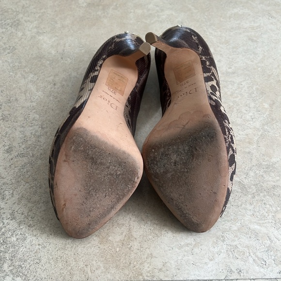 Dior open toe pump in snakeskin - Picture 5 of 5